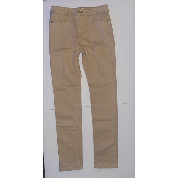 Jordache Other - Jordache Skinny Pants Girls Size 14 Khaki Tan Stretch Twill 5-Pocket Casual Slim